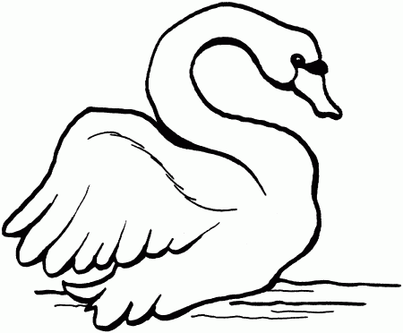 Free Swan Coloring Pages