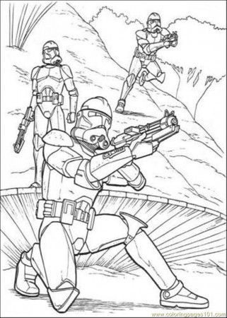 Wars Attack Of The Clones 1 Coloring Page - Free Power Rangers ...