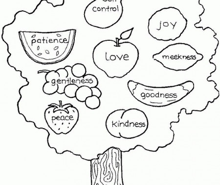 Fruit Of Spirit Coloring Pages Free - High Quality Coloring Pages