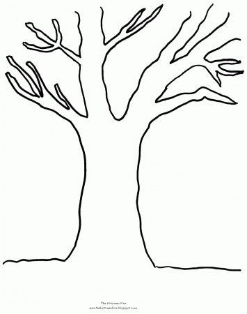 Coloring Page Of A Tree Trunk - High Quality Coloring Pages