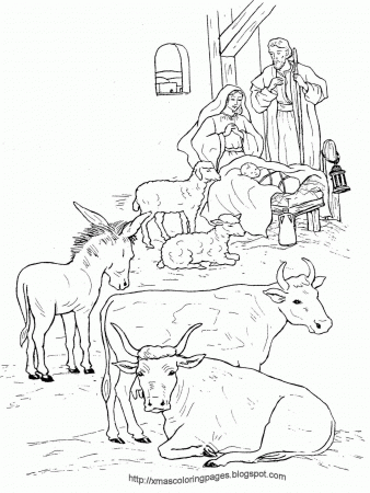 Nativity Animals Coloring Pages - High Quality Coloring Pages