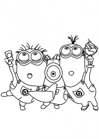 Phil and Stuart The Minion Coloring Page: Phil and Stuart The ...