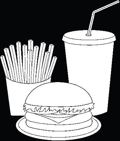11 Pics of Fast Food Coloring Pages - French Fries Coloring Pages ...