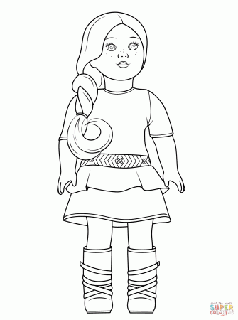 Coloring Page American Girl