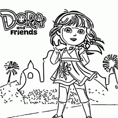 Dora And Friends Into The City Coloring Pages