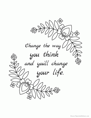 Beautiful inspirational coloring pages for the creative ...
