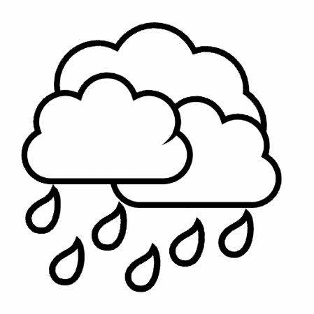 Image result for storm clouds raindrops | Coloring pages, Coloring ...