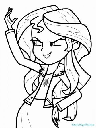 Sunset Shimmer Coloring Page Beautiful My Little Pony Sunset Shimmer  Coloring Pages at in 2020 | My little pony coloring, Coloring pages for  girls, Cartoon coloring pages