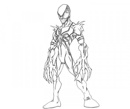 Anti Venom Coloring Pages | Chibi coloring pages, Coloring pages, Drawings