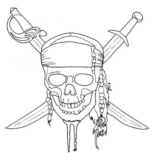 Pirates of the Caribbean - Free printable Coloring pages for kids