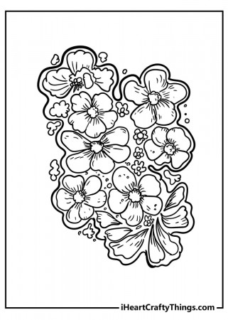 New Beautiful Flower Coloring Pages - 100% Unique (2021)