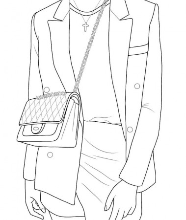 Fashion Clothes Coloring Page - Free Printable Coloring Pages for Kids