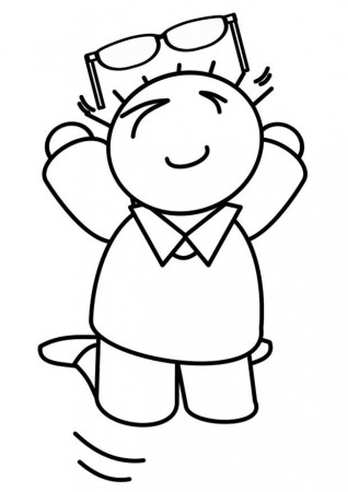 Coloring page to jump - img 27394.