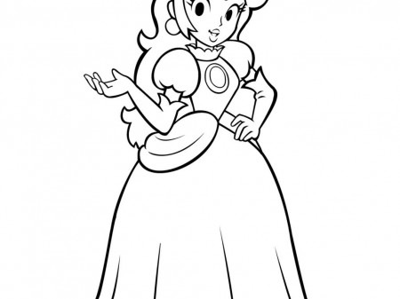 princess peach coloring pagesTheColorIde | TheColorIde