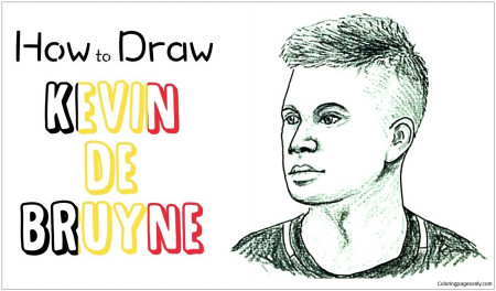 Kevin De Bruyne-image 2 Coloring Pages - Kevin De Bruyne Coloring Pages - Coloring  Pages For Kids And Adults