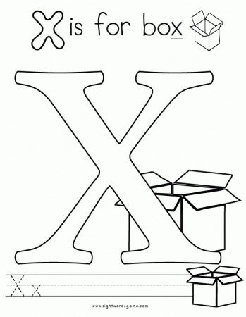 Free Coloring Pages Letter X - High Quality Coloring Pages