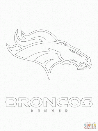 Creative Denver Broncos Logo Coloring Page Silhouette Cameo Ideas ...