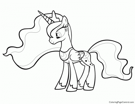 My Little Pony – Princess Luna 01 Coloring Page | Coloring Page ...