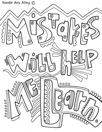 Growth Mindset Coloring Pages ...