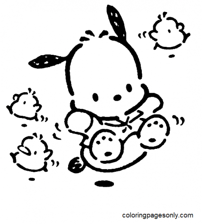 Pochacco Sheets Coloring Pages - Pochacco Coloring Pages - Coloring Pages  For Kids And Adults