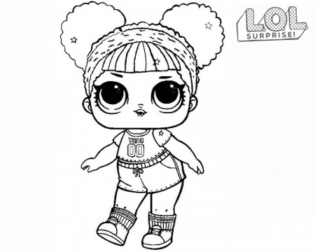 Coloring Pages of LOL Surprise Dolls. 80 Pieces of Black and White ...