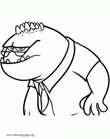Monsters University - Professor Knight coloring page
