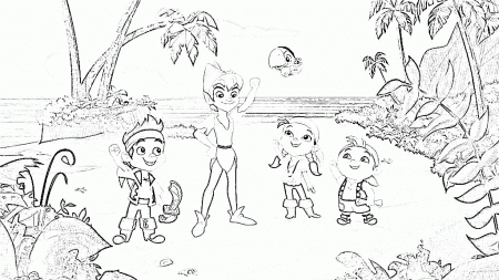 Jake and the Never Land Pirates coloring page | Cousin's Party ...