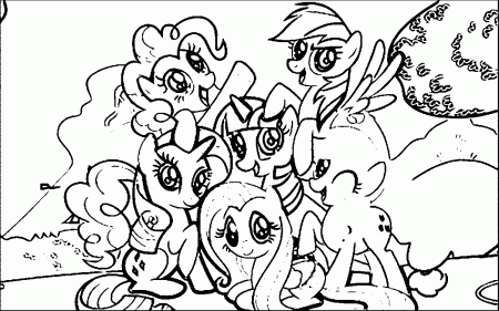 Pony Cartoon My Little Pony Coloring Page 151 | Wecoloringpage