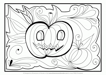 Halloween Coloring Pages Printable (18 Pictures) - Colorine.net | 9897