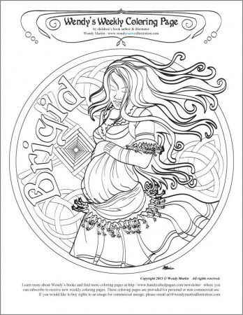 brigid coloring page | Imbolc - February | Pinterest | Coloring ...