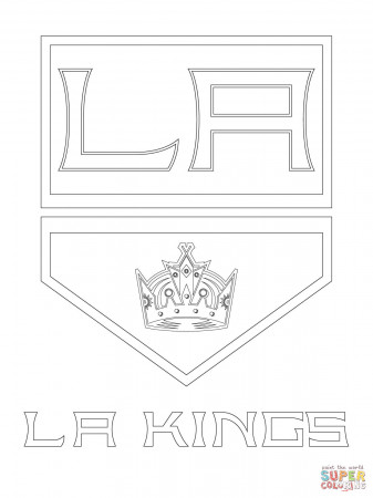 Los Angeles Kings Logo coloring page | Free Printable Coloring Pages