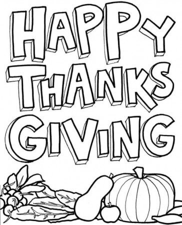 happy thanksgiving coloring pages - High Quality Coloring Pages