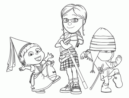 despicable me 2 coloring pages | Only Coloring Pages
