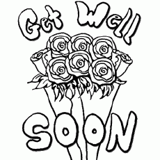 Get Well Soon - Coloring Pages for Kids and for Adults
