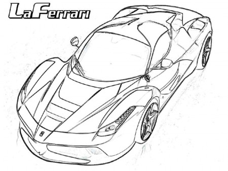 Ferrari Coloring Pages