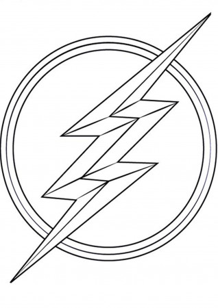 Free & Easy To Print Flash Coloring Pages | Flash logo, Flash tattoo, The  flash