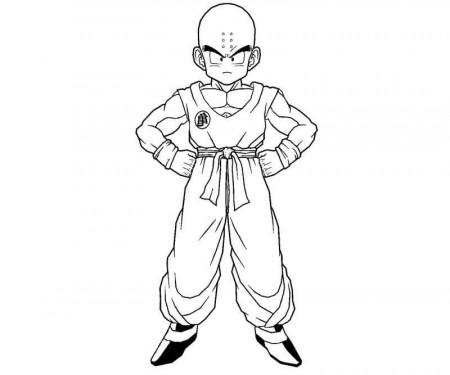 Printable Krillin Coloring Pages - Anime Coloring Pages