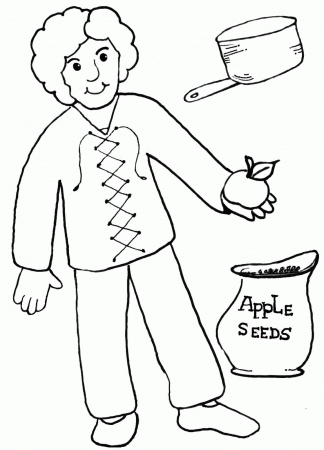 Definition Johnny Appleseed Coloring Page Free Printable Coloring ...
