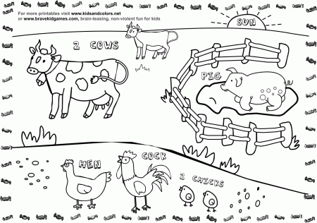 Farm Animal Coloring Pages for Kids - VoteForVerde.com