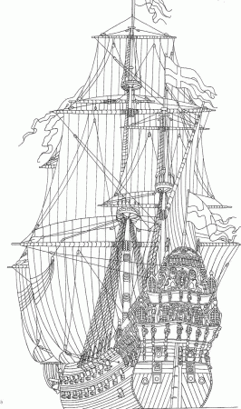 Kids-n-fun.co.uk | 9 coloring pages of Sailing Ships