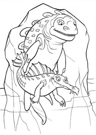 Ancient Animal Trapped in Ice Age Coloring Pages | Bulk Color