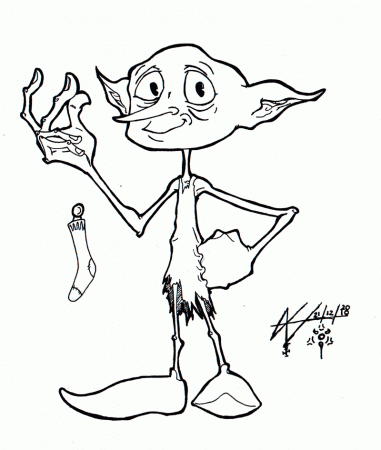harry potter dobby coloring pages - Clip Art Library