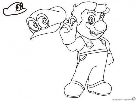 Super Mario Odyssey Coloring Pages | Mario bros para colorear, Batman para  colorear, Dibujos