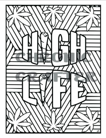 Free Printable Coloring Pages for Kids and Adults: Printable Weed Coloring  Pages For Adults