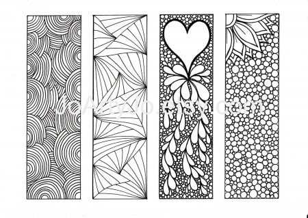 Coloring Pages Of Bookmarks - Coloring