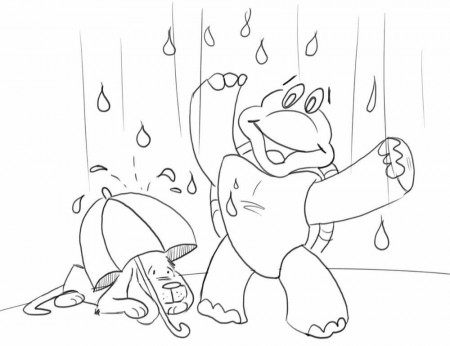 Rainy Day Pictures To Color - Coloring Pages for Kids and for Adults