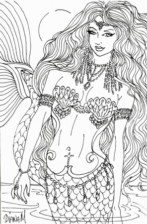 Aquamarine Mermaid Coloring Pages - Coloring Pages For All Ages