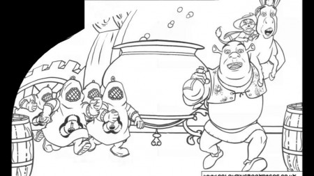 Coloring Pages: Shrek Colouring Pages And Kids Colouring Game ...
