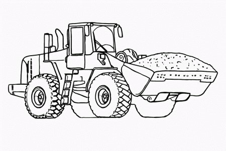 Backhoe Coloring Pages Free Printable - Coloring Pages For All Ages
