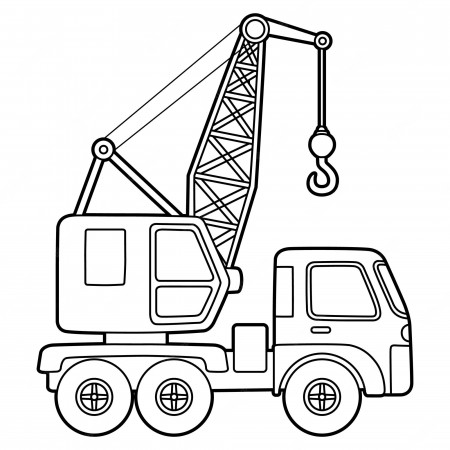 Construction Machine Coloring Pages Kids Images - Free Download on Freepik